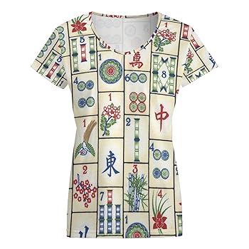 Amazon.com : Fun Mahjong Women''s Tops Summer Fashion